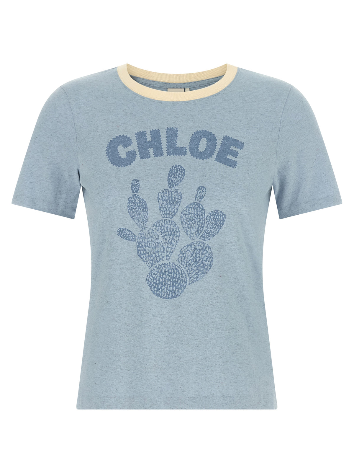 Chloé Blaues Baumwoll-T-Shirt