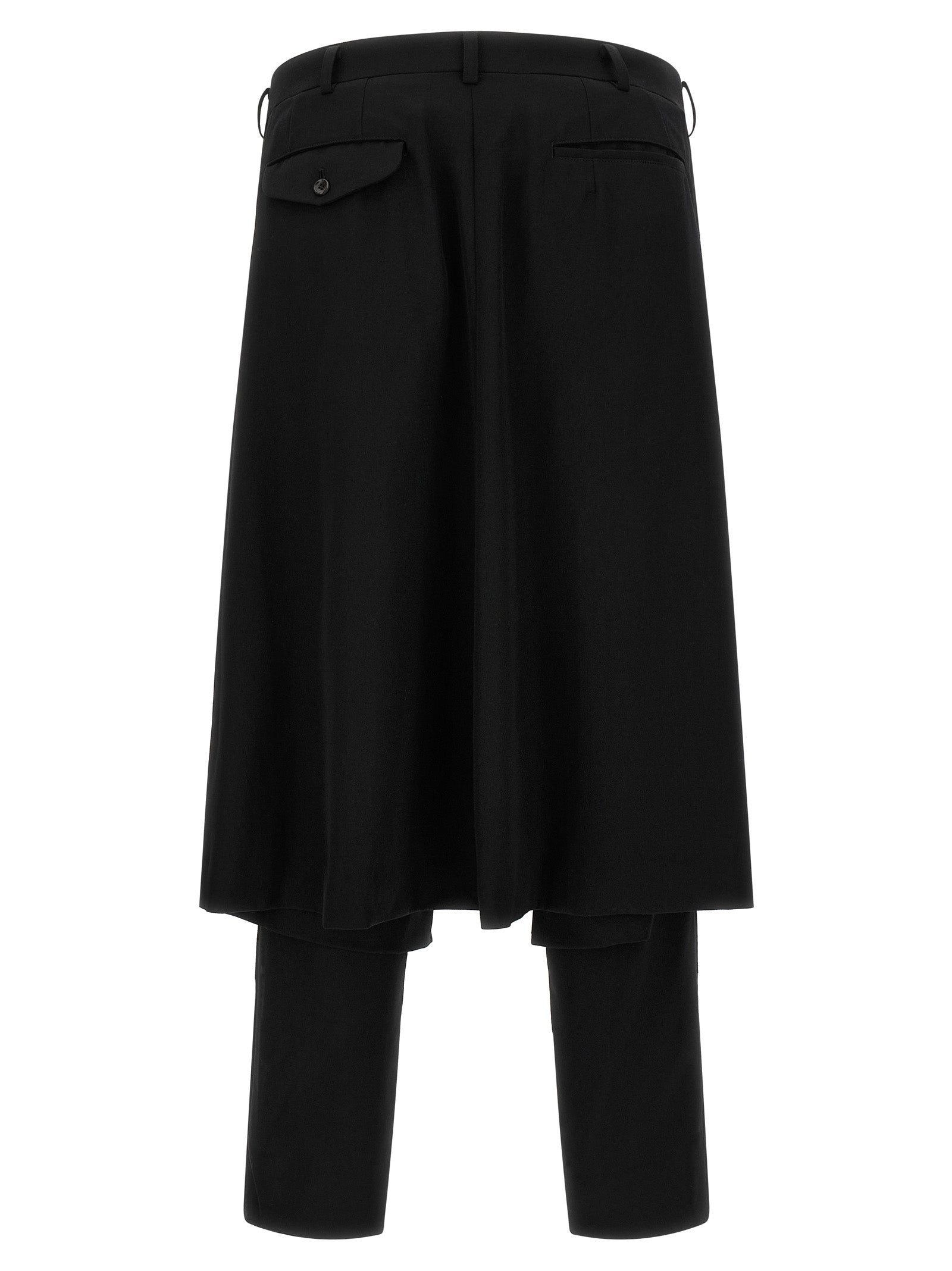 Comme Des Garçons Schwarze Wollhose