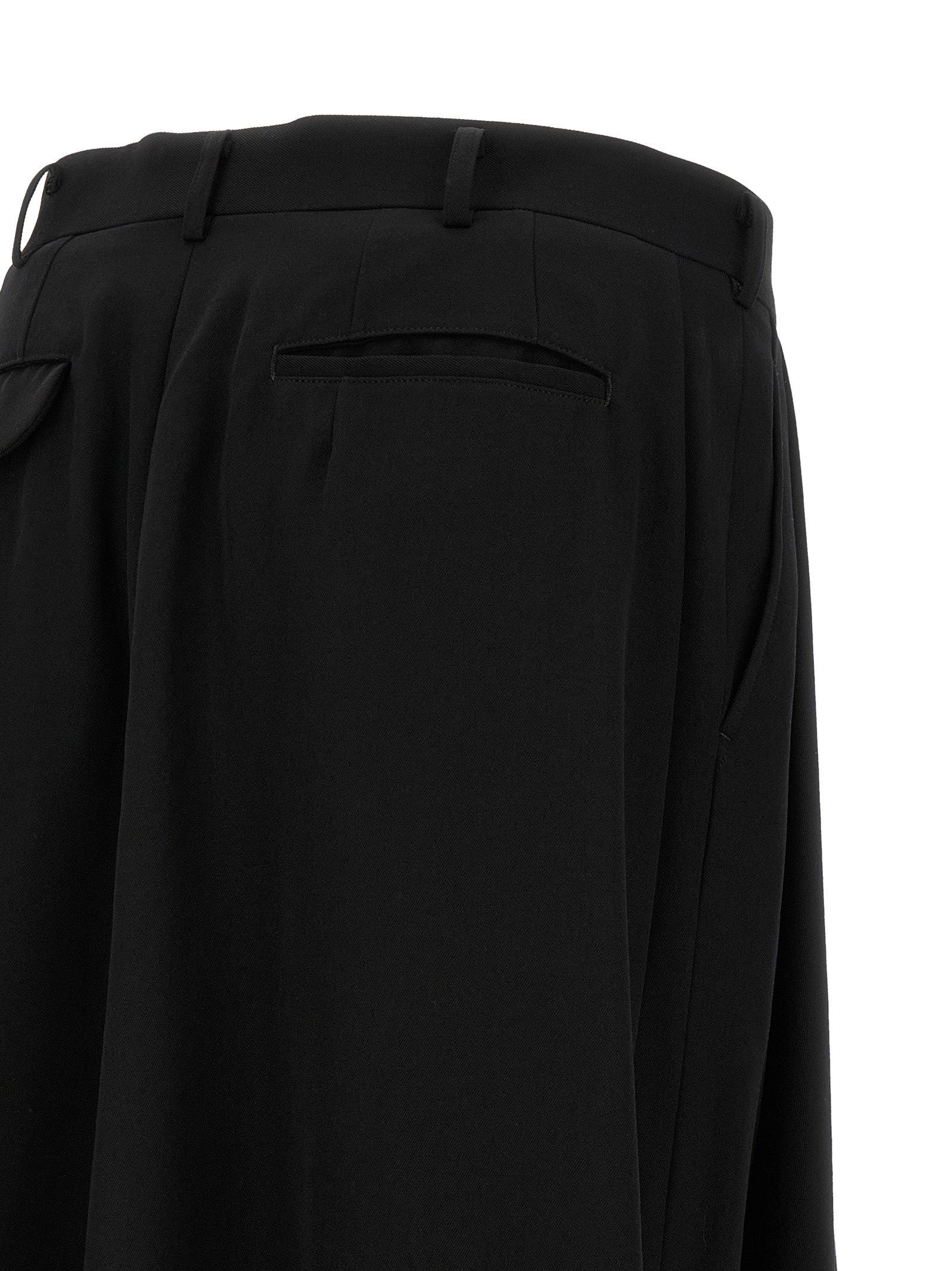 Comme Des Garçons Schwarze Wollhose