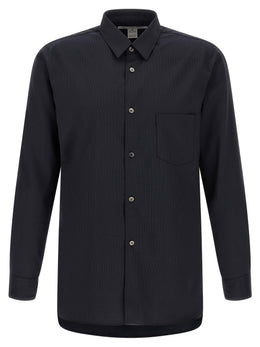 Comme Des Garçons Blaue Polyester-Bluse