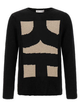 Comme Des Garçons Schwarzer Cardigan aus Polyester