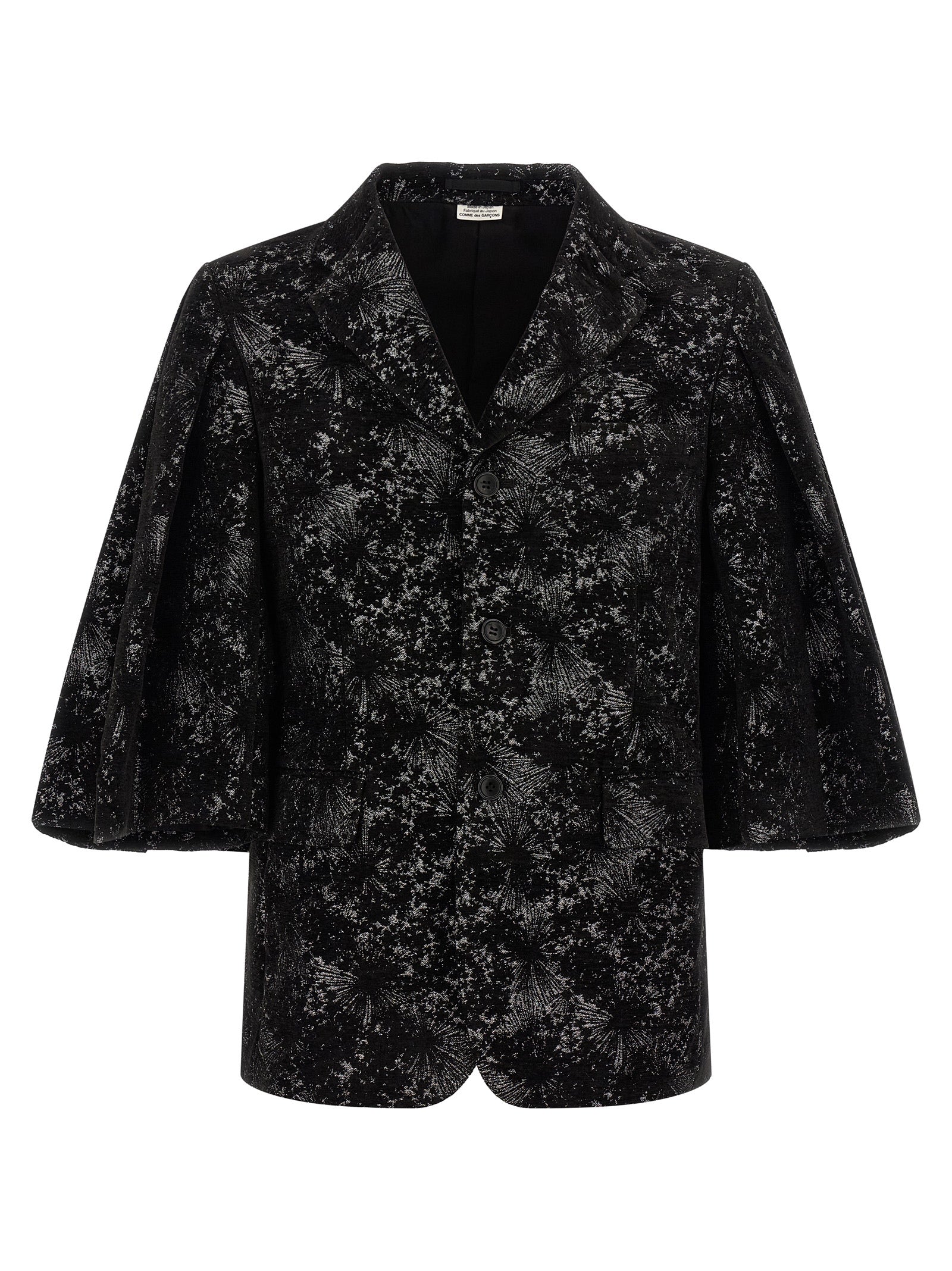 Comme Des Garçons Schwarzer Blazer aus Polyester