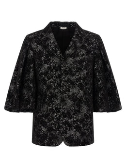 Comme Des Garçons Schwarzer Blazer aus Polyester