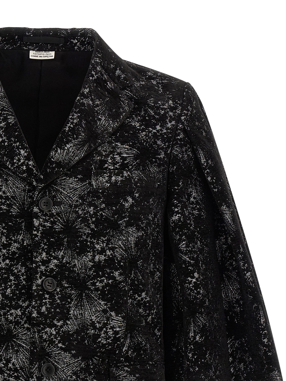 Comme Des Garçons Schwarzer Blazer aus Polyester