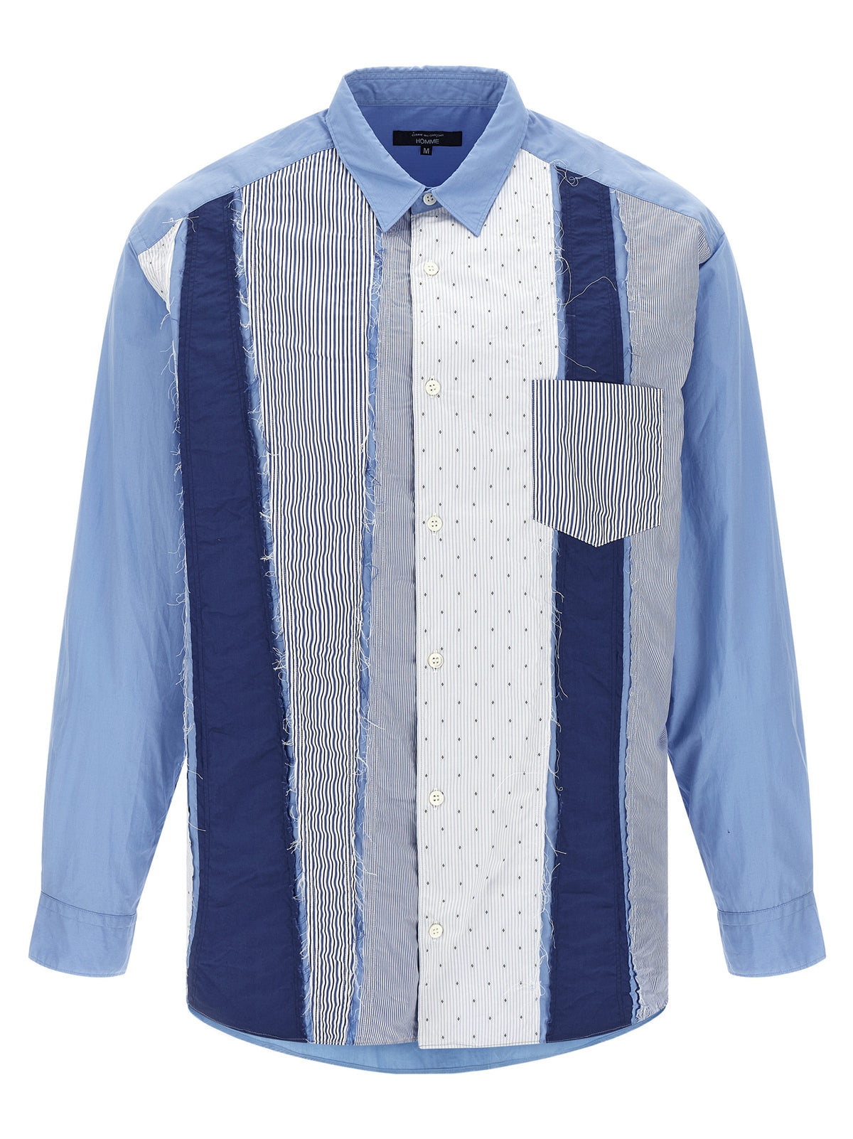 Comme Des Garçons Blaue Baumwollbluse