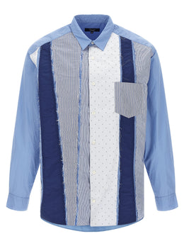 Comme Des Garçons Blaue Baumwollbluse