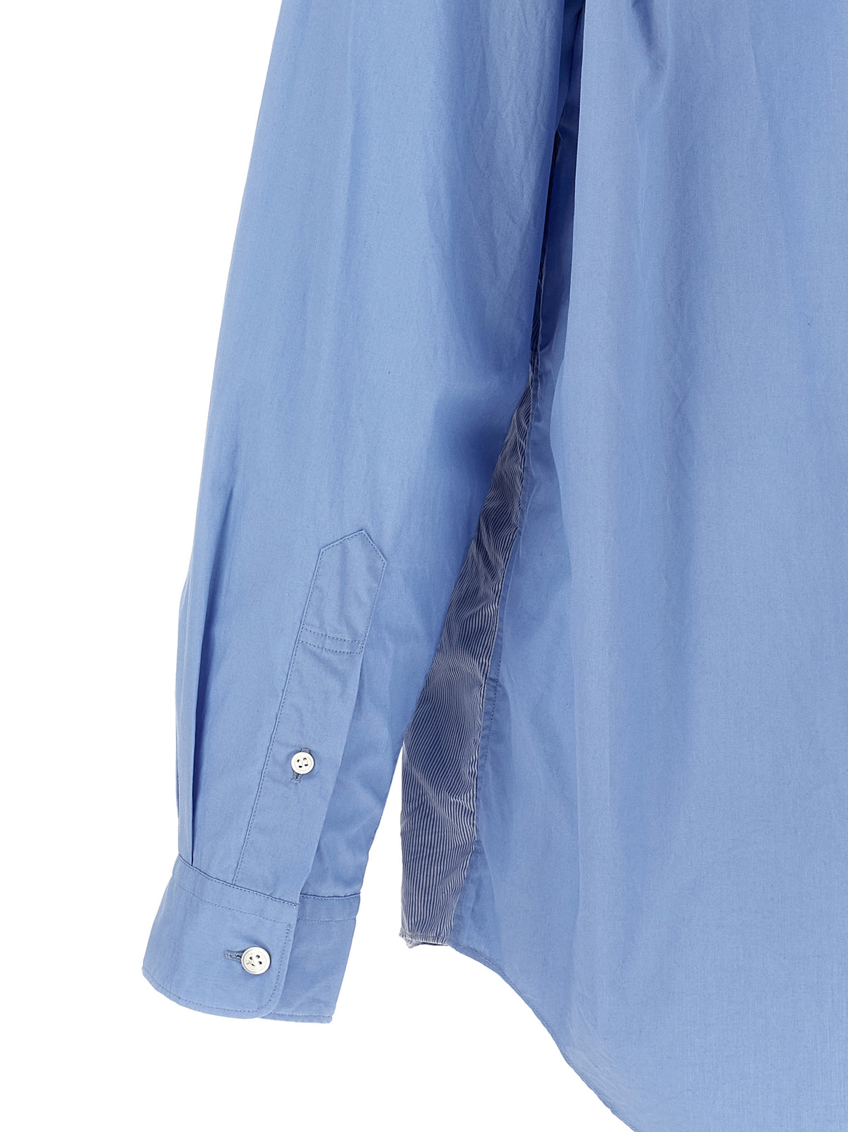 Comme Des Garçons Blaue Baumwollbluse