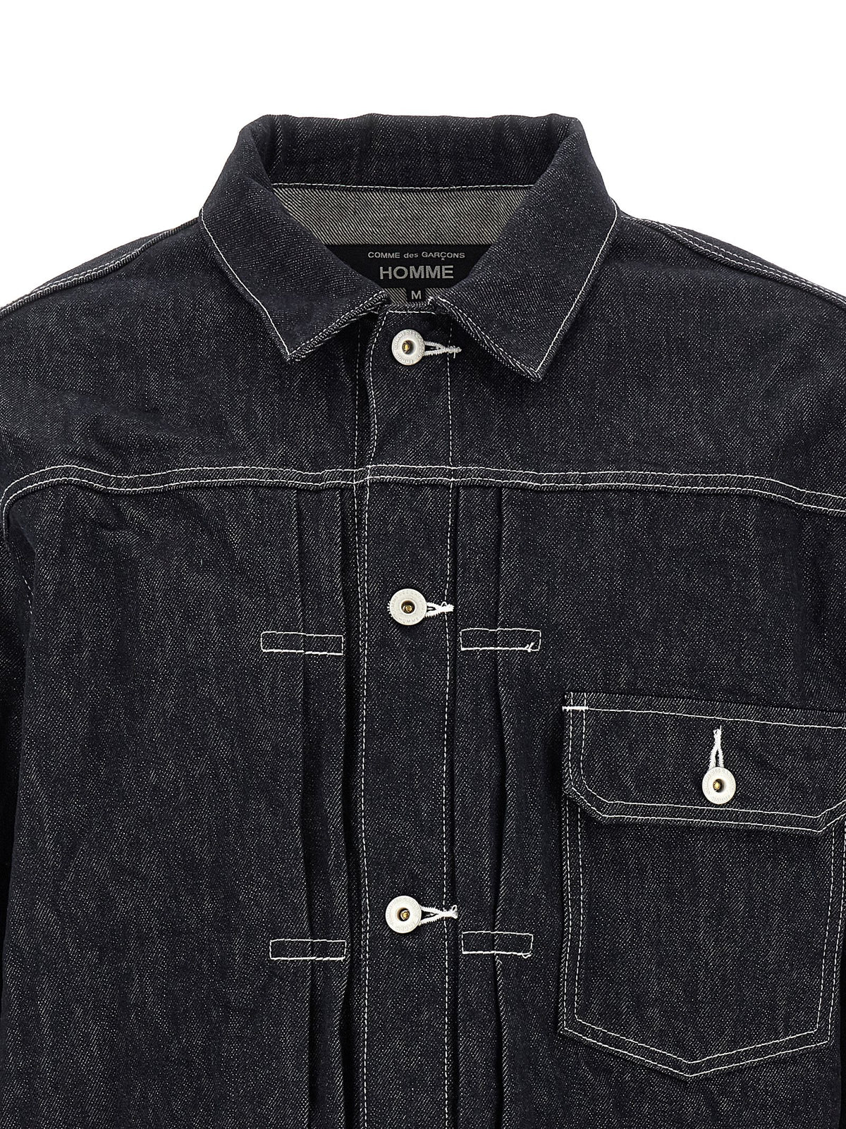 Comme Des Garçons Blaue Jeansjacke aus Baumwolle