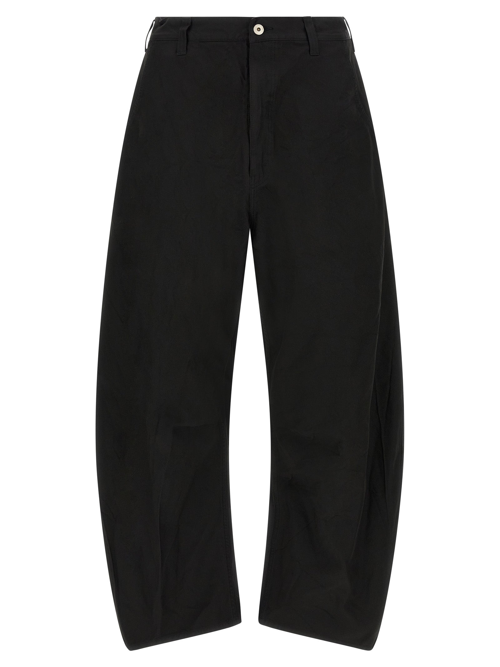 Comme Des Garçons Schwarze Freizeithose aus Polyester