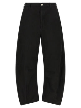 Comme Des Garçons Schwarze Freizeithose aus Polyester