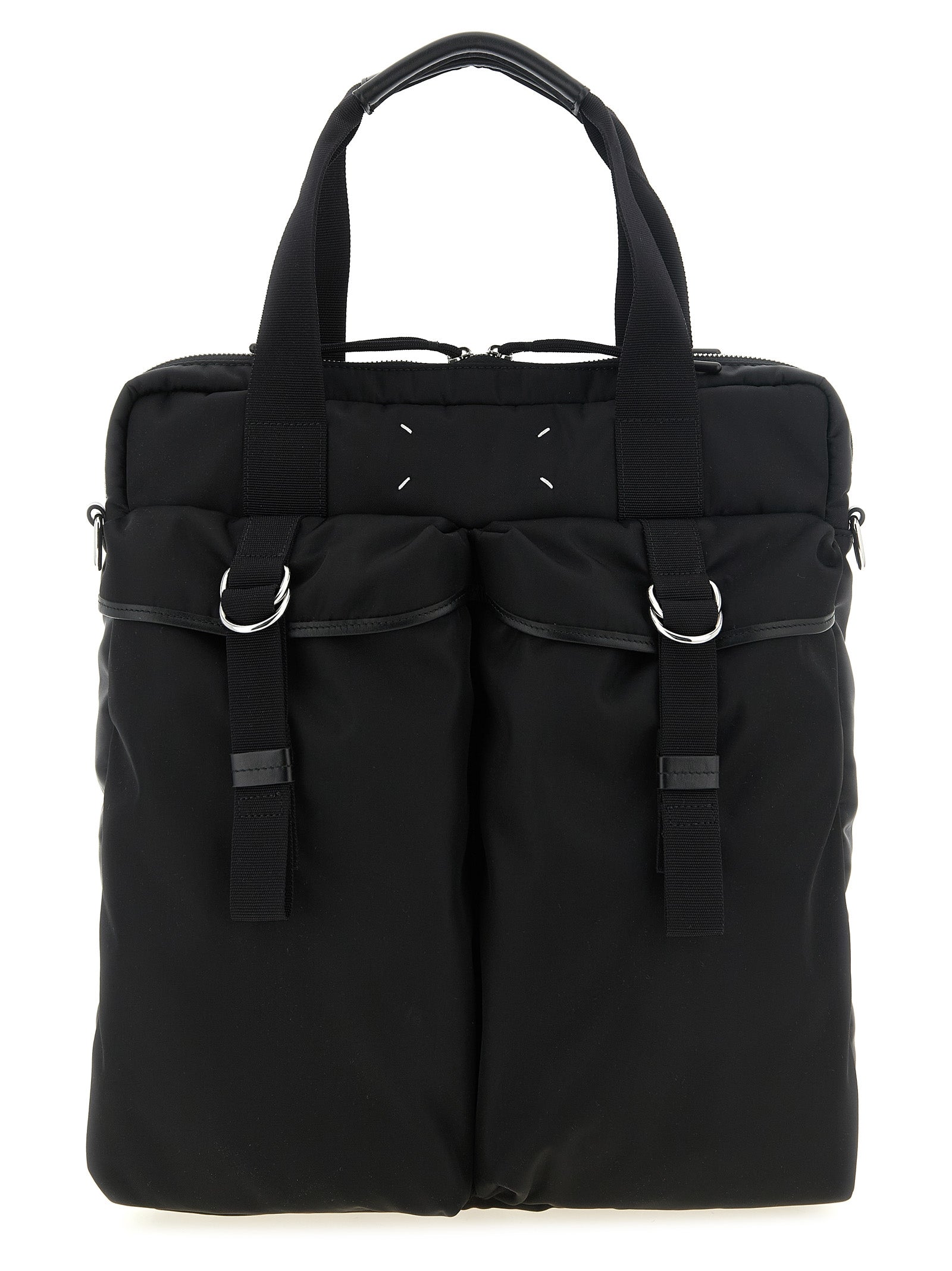 Maison Margiela Schwarze Shopper-Tasche aus Polyamid