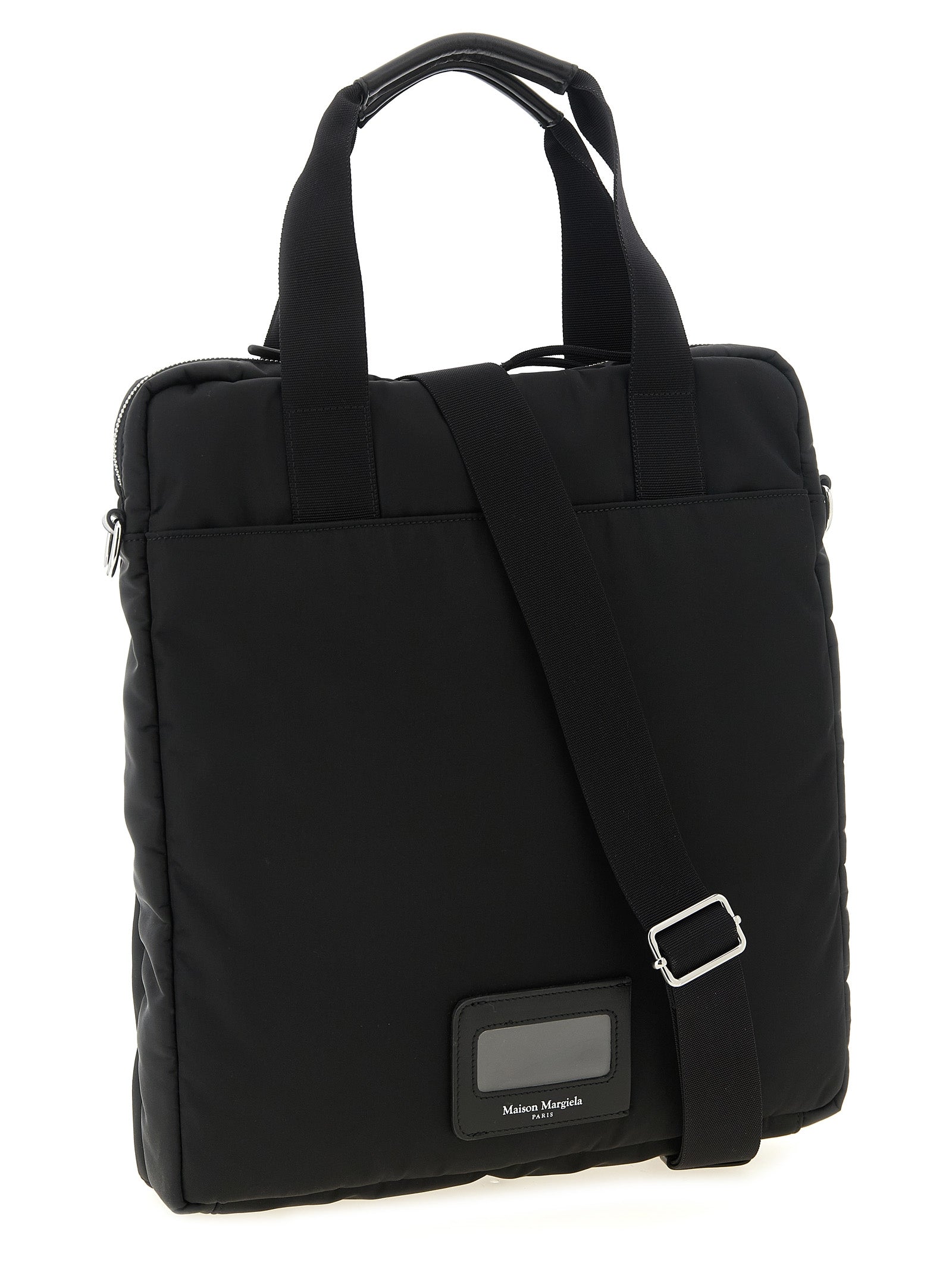 Maison Margiela Schwarze Shopper-Tasche aus Polyamid