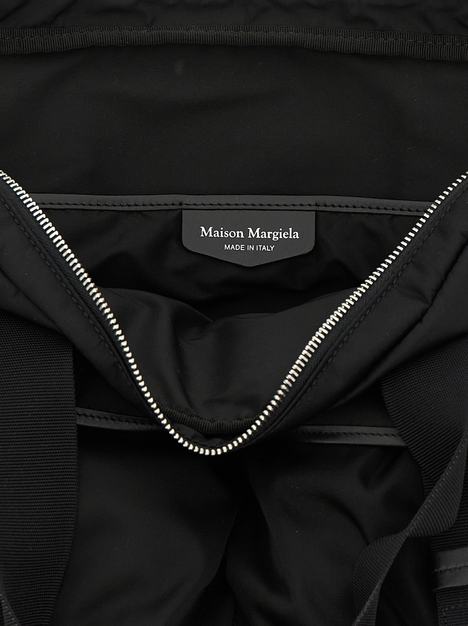 Maison Margiela Schwarze Shopper-Tasche aus Polyamid