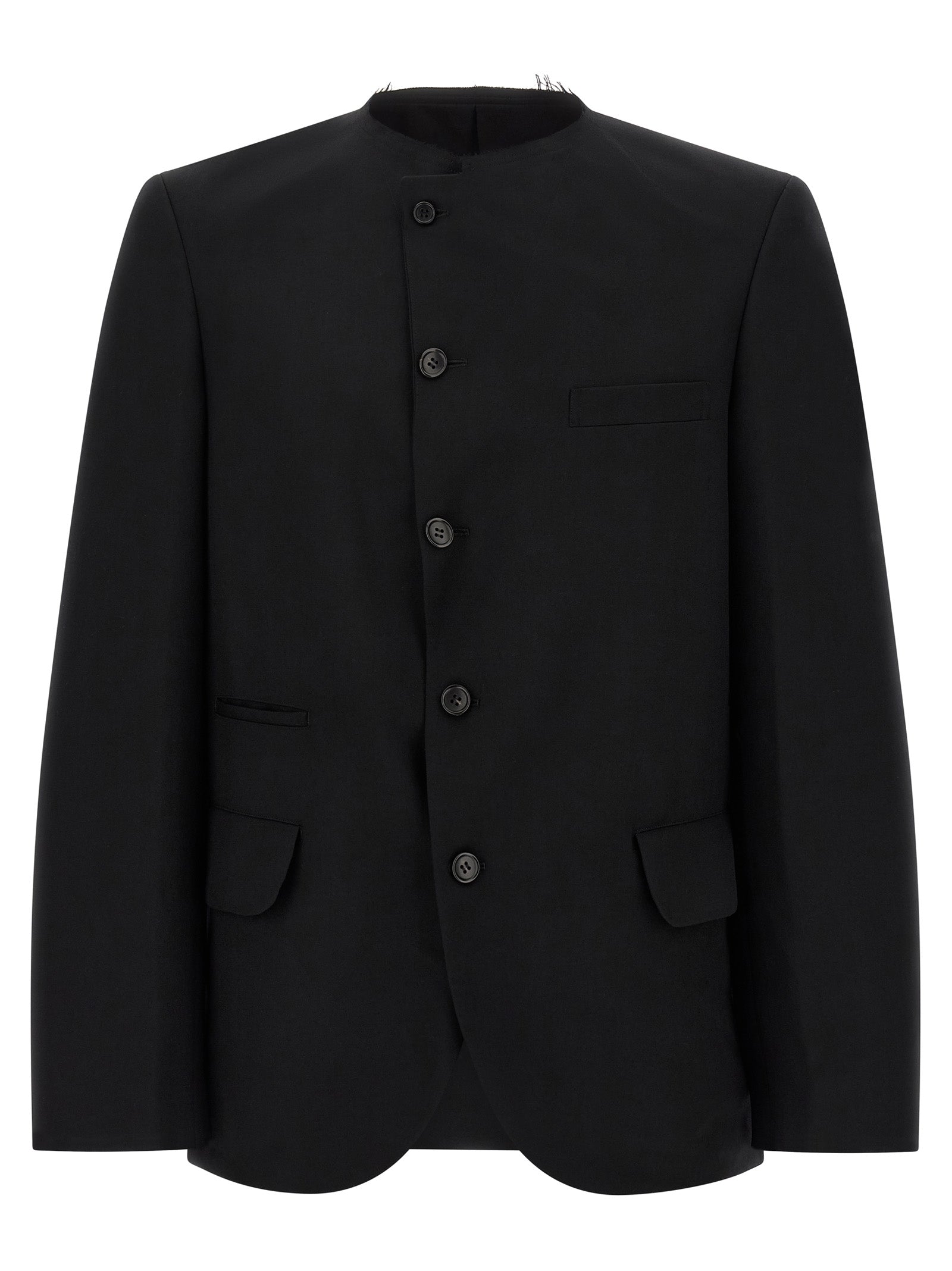 Comme Des Garçons Schwarzer Wollblazer