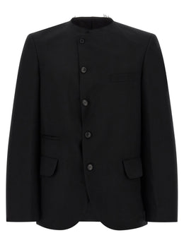 Comme Des Garçons Schwarzer Wollblazer