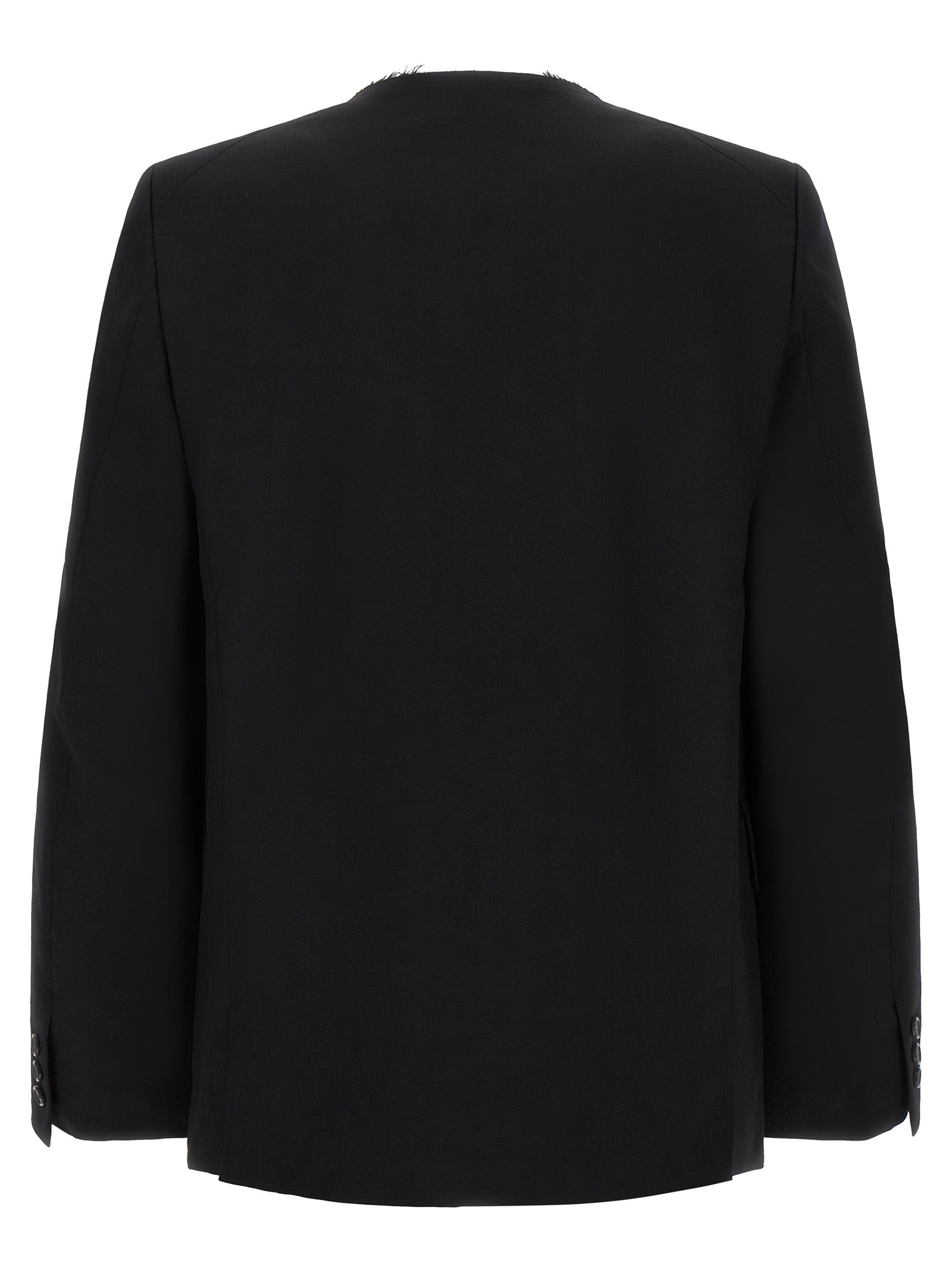 Comme Des Garçons Schwarzer Wollblazer