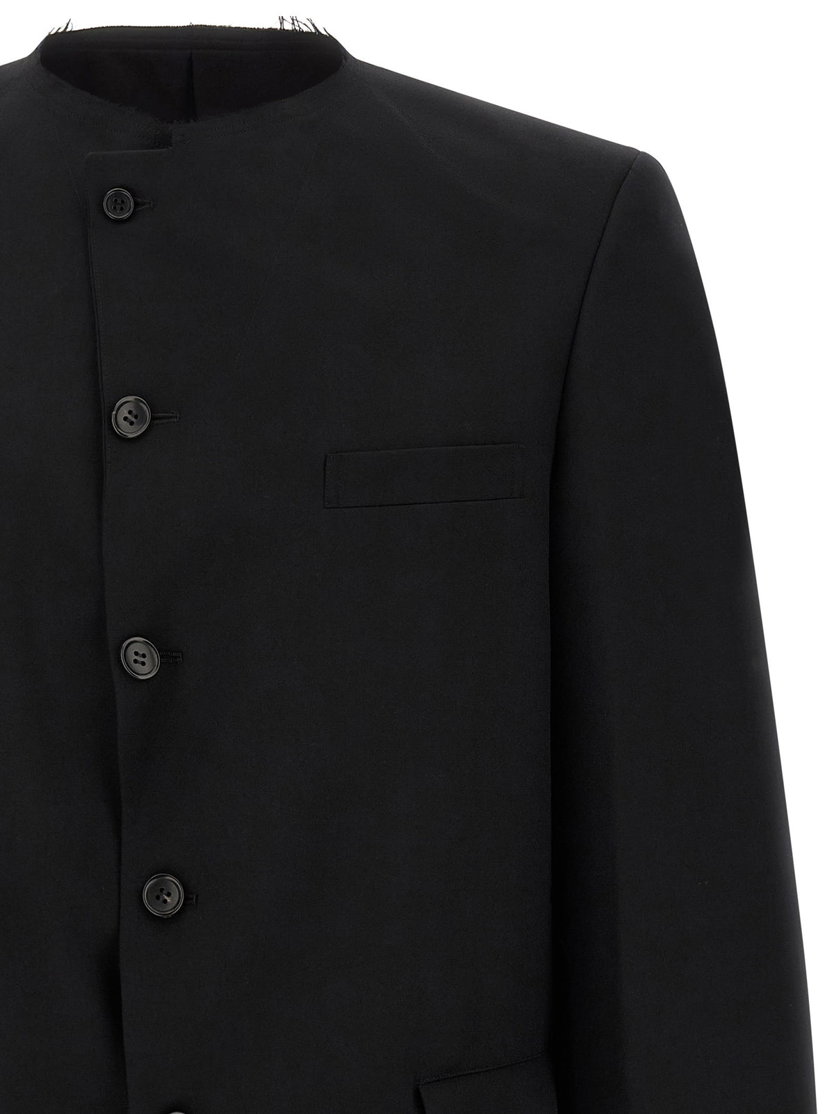 Comme Des Garçons Schwarzer Wollblazer