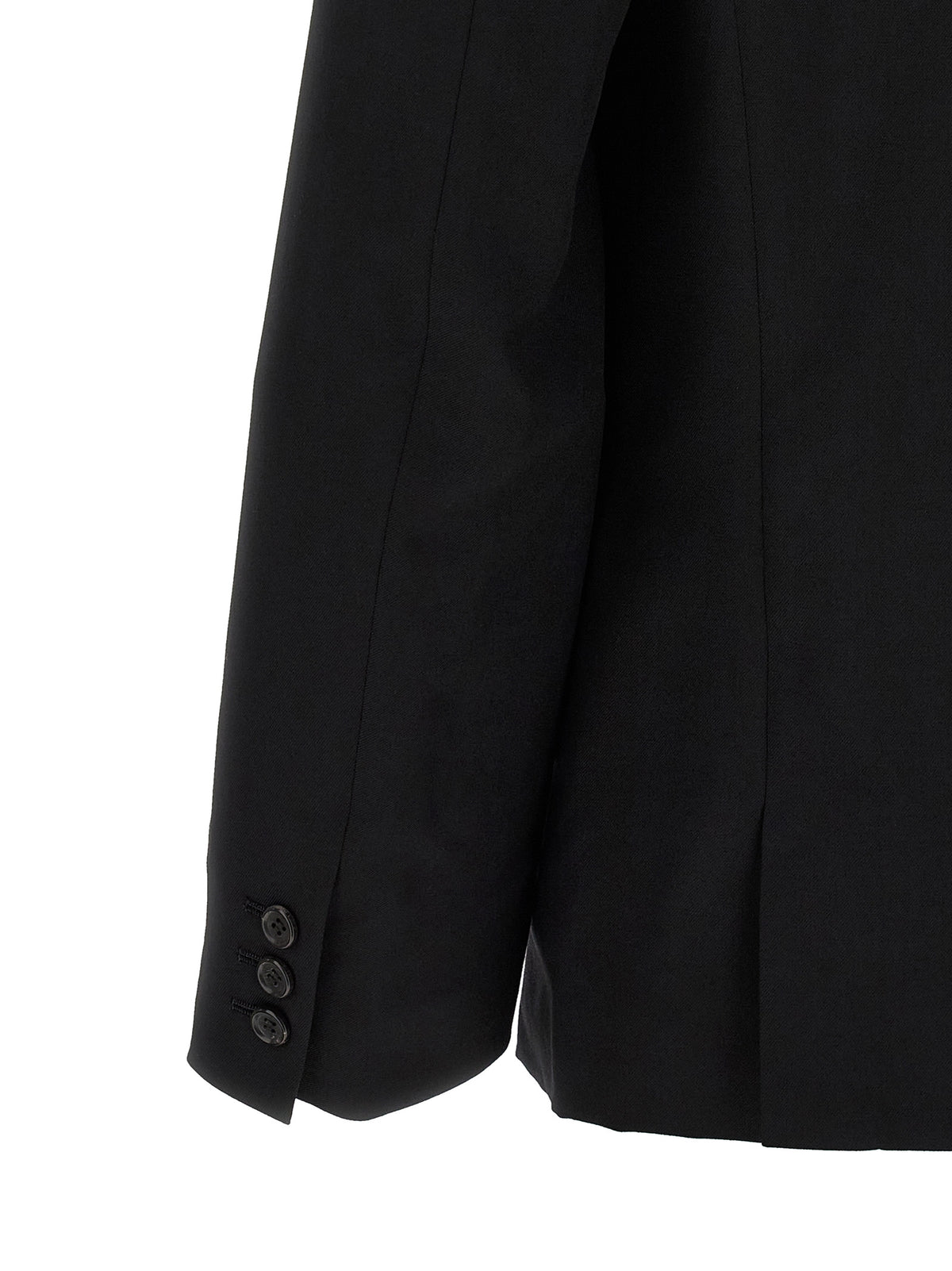 Comme Des Garçons Schwarzer Wollblazer