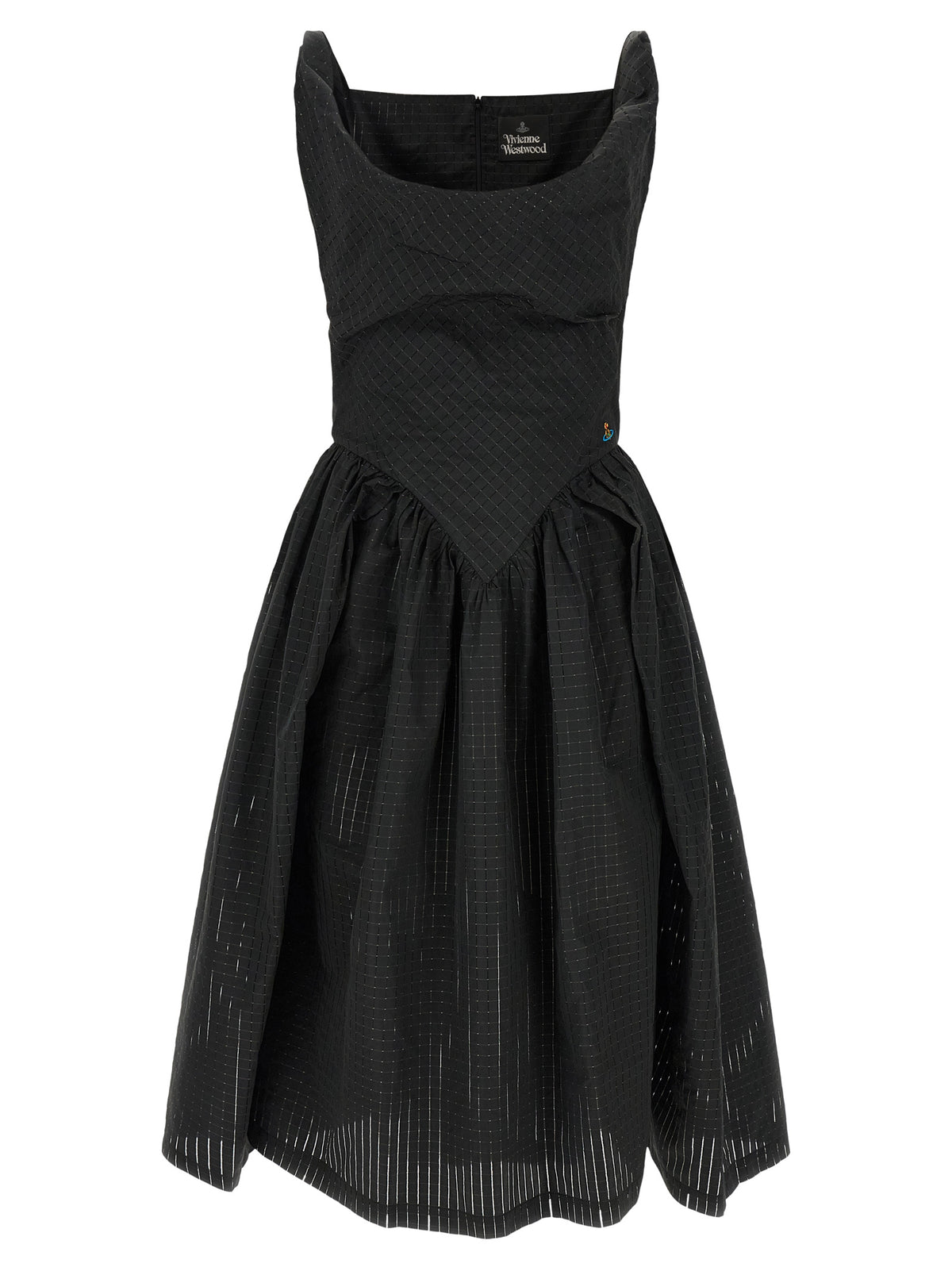 Vivienne Westwood Schwarzes Polyester-Midikleid