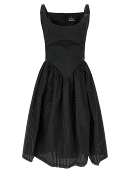 Vivienne Westwood Schwarzes Polyester-Midikleid