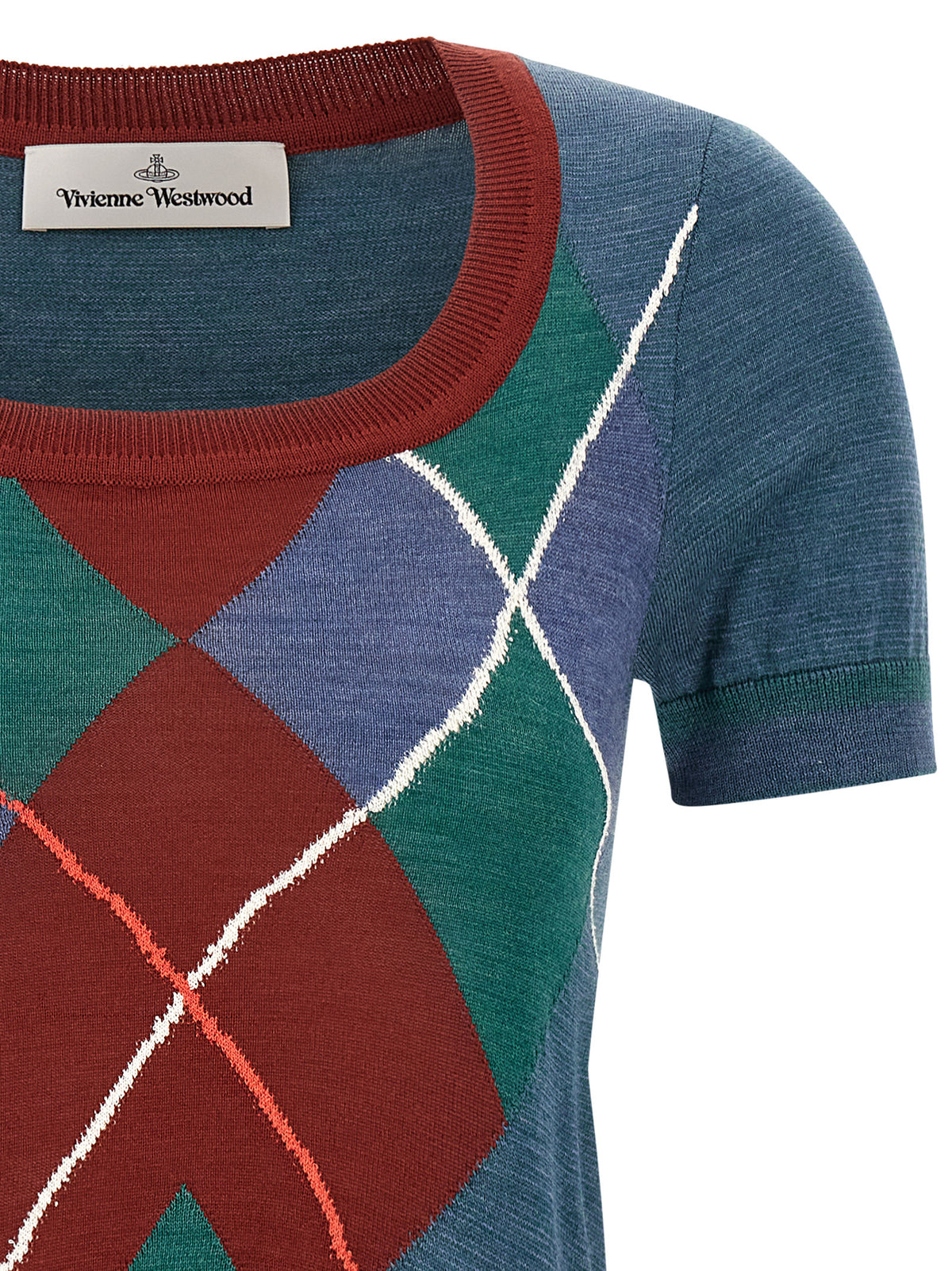 Vivienne Westwood Mehrfarbige Wollstrickjacke