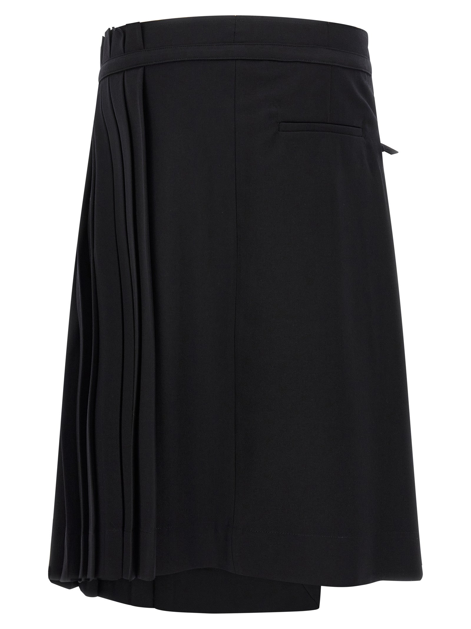 Dries Van Noten Schwarzer Woll-Maxirock