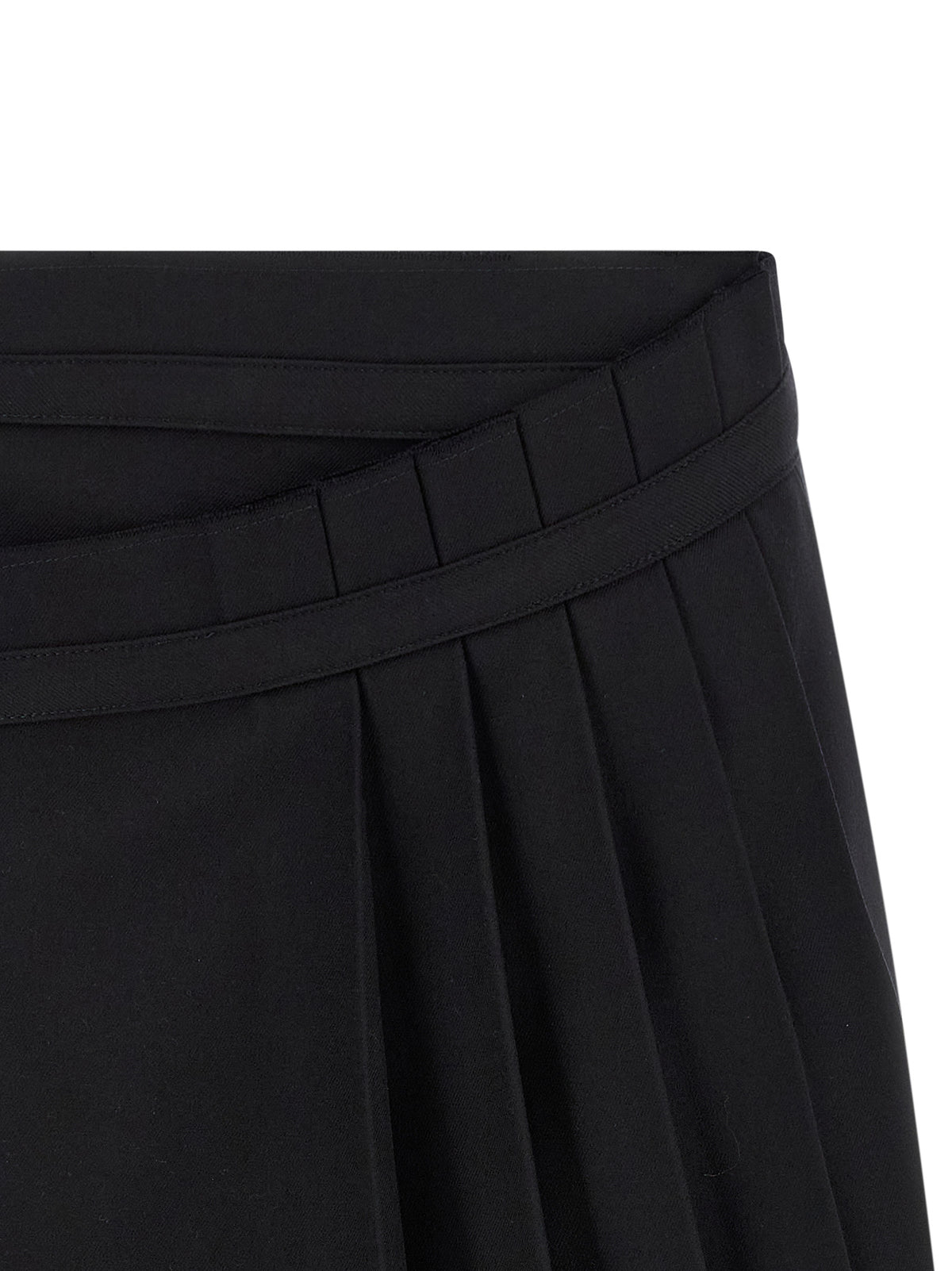 Dries Van Noten Schwarzer Woll-Maxirock