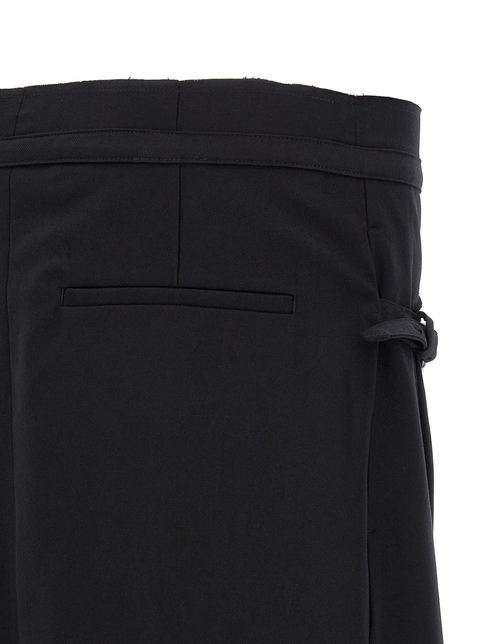 Dries Van Noten Schwarzer Woll-Maxirock