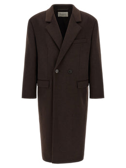 Saint Laurent Brauner Wollmantel