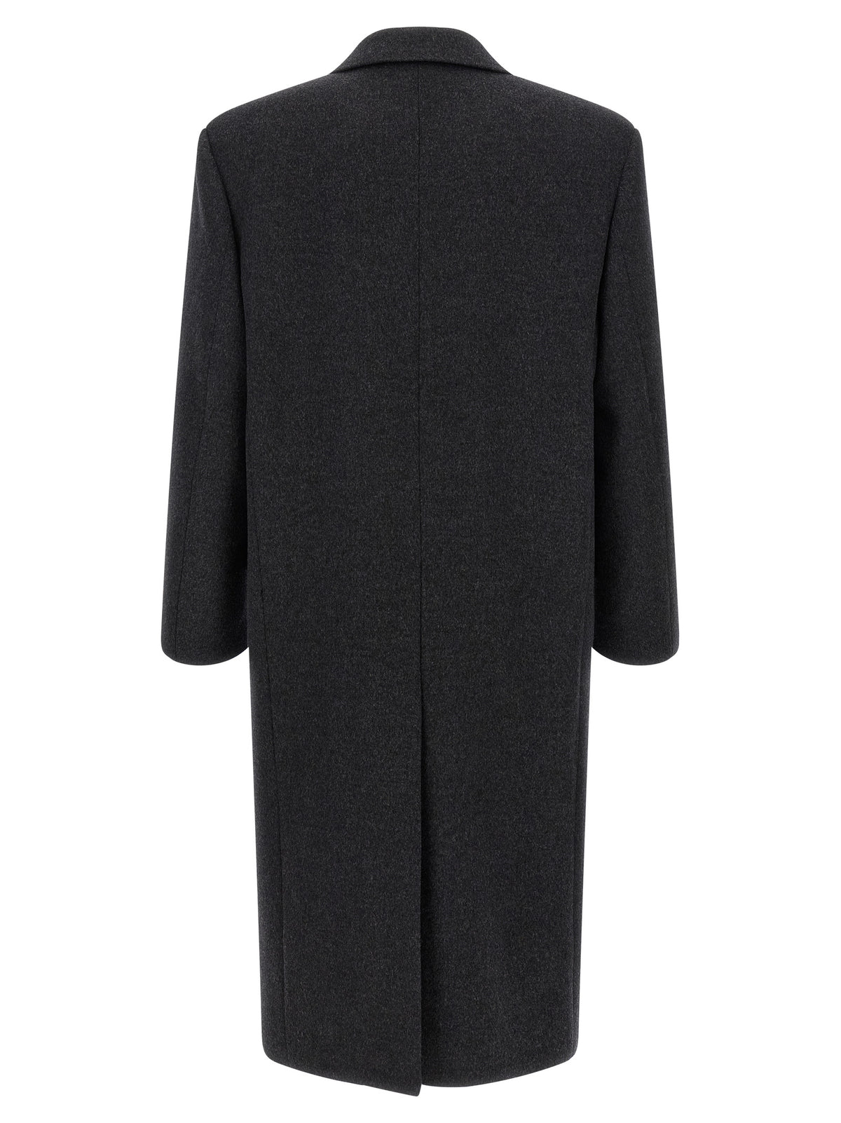 Saint Laurent Grauer Wollmantel