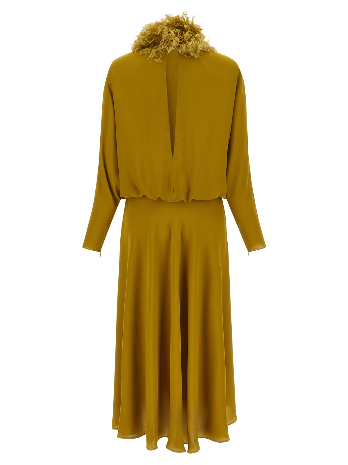 Valentino Garavani Zweifarbige Seiden-Midikleid