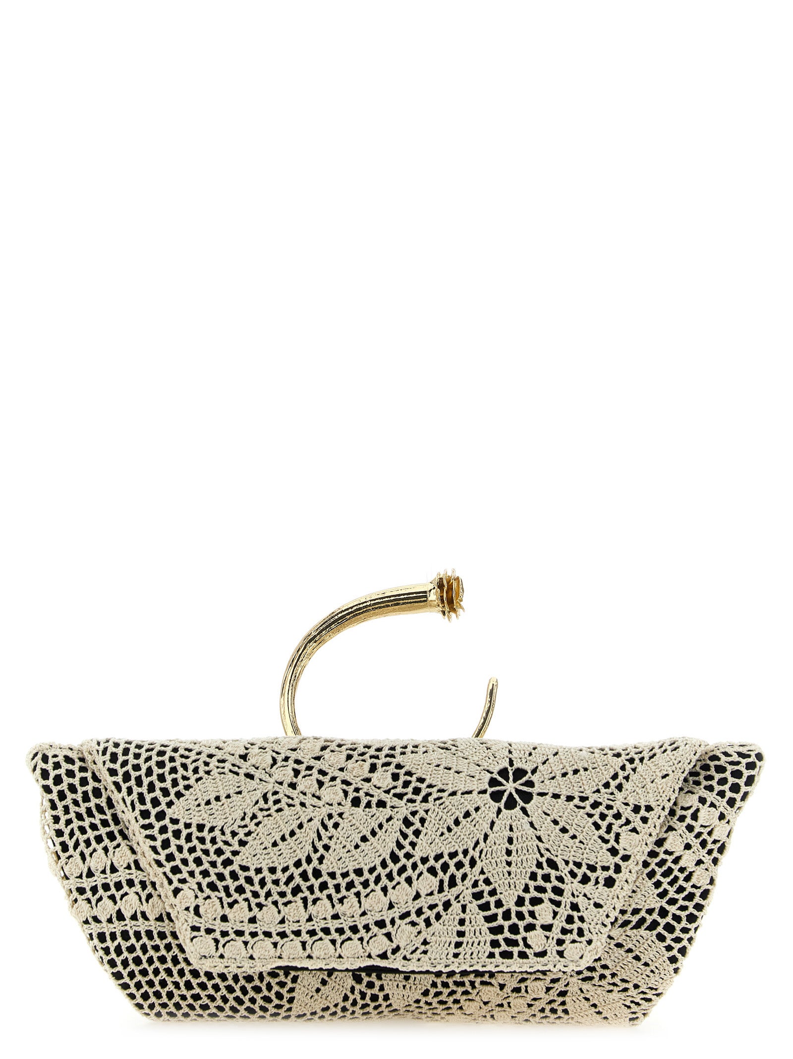 Magda Butrym Zweifarbige Seiden-Clutch