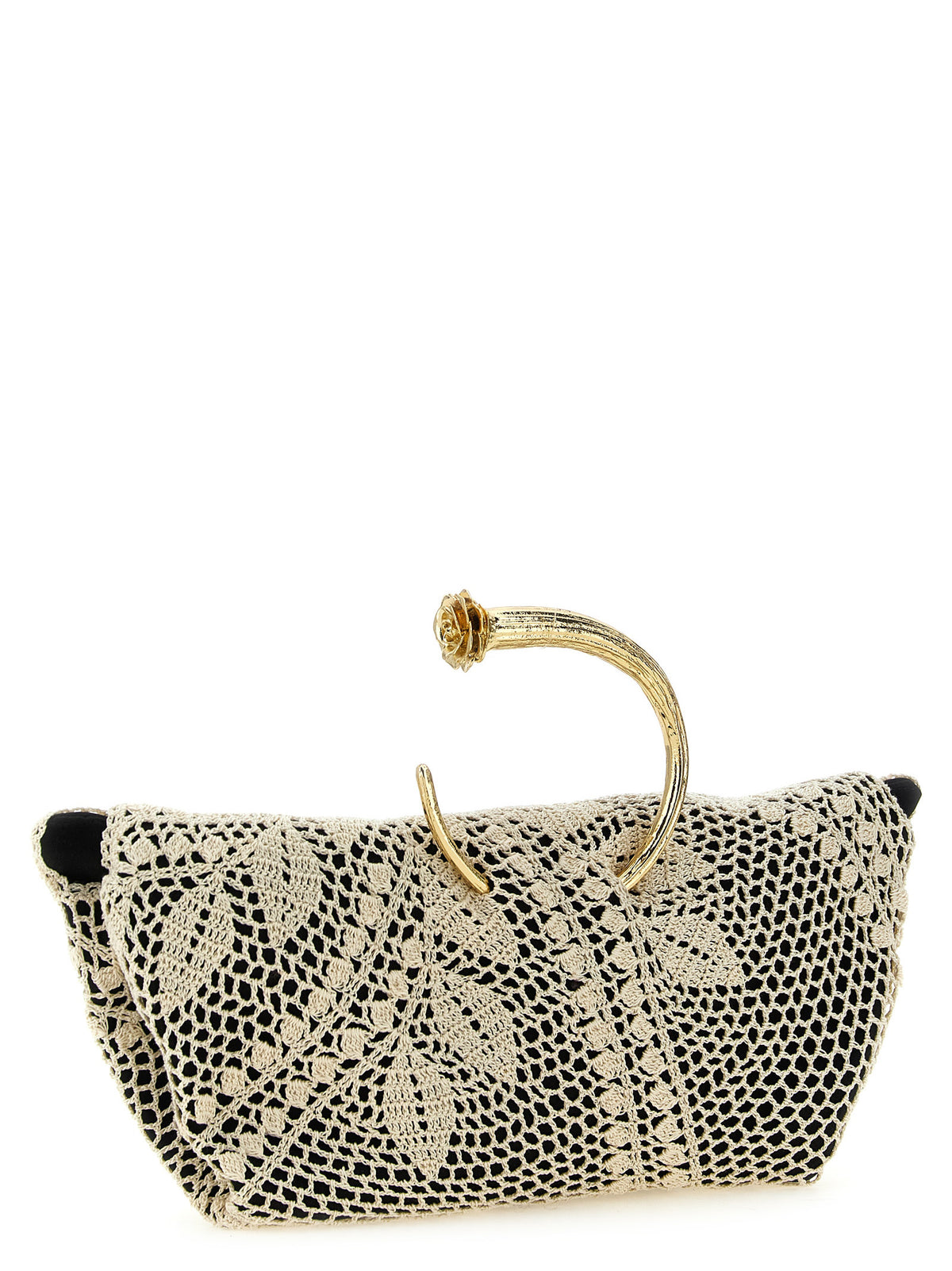 Magda Butrym Zweifarbige Seiden-Clutch