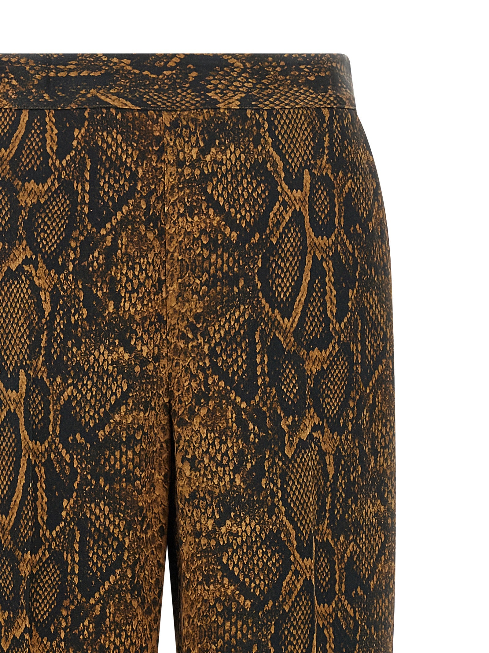 Twinset Braune Viskose-Freizeithose