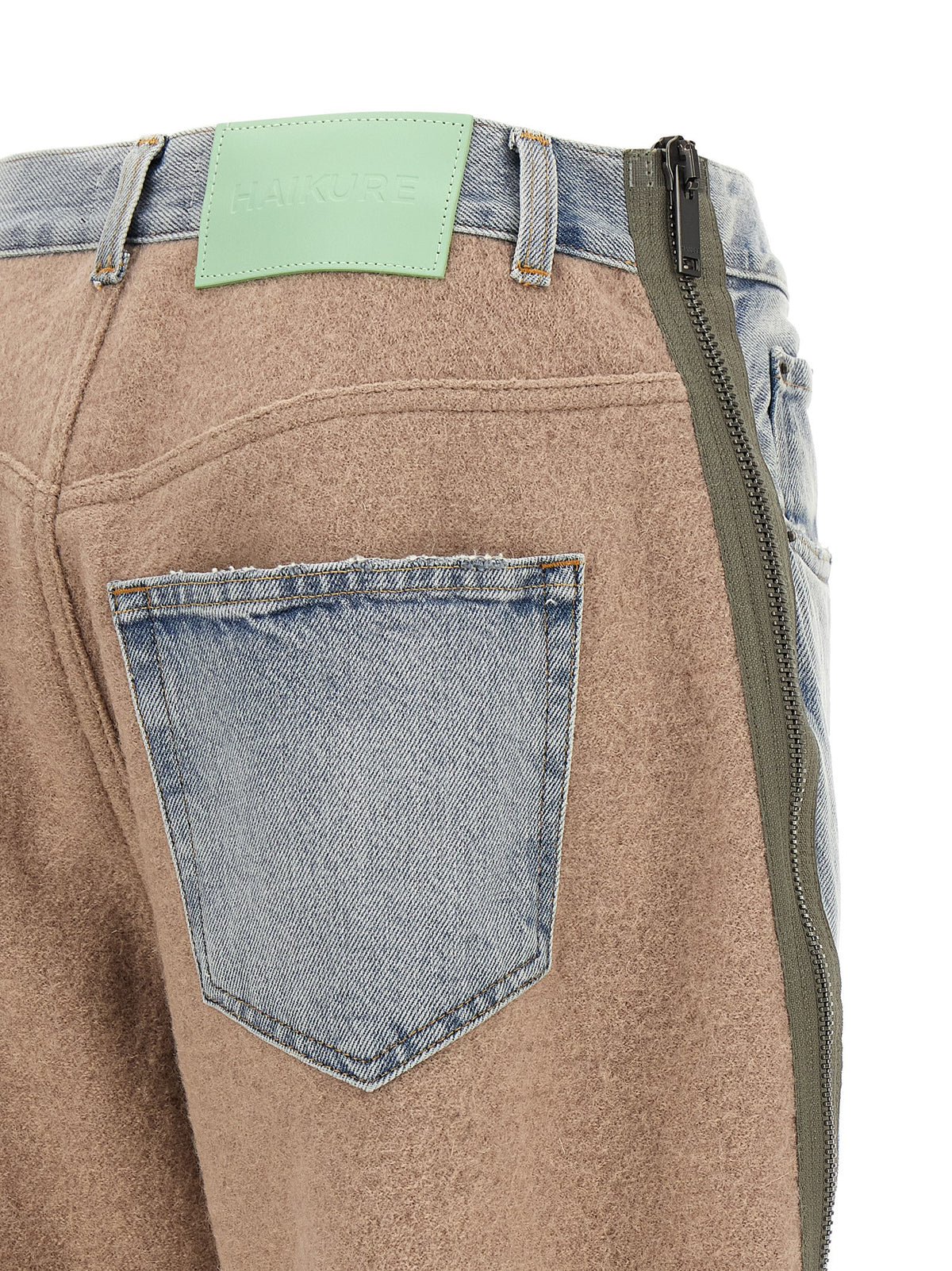 Haikure Mehrfarbige Baumwoll-Jeans im geraden Schnitt