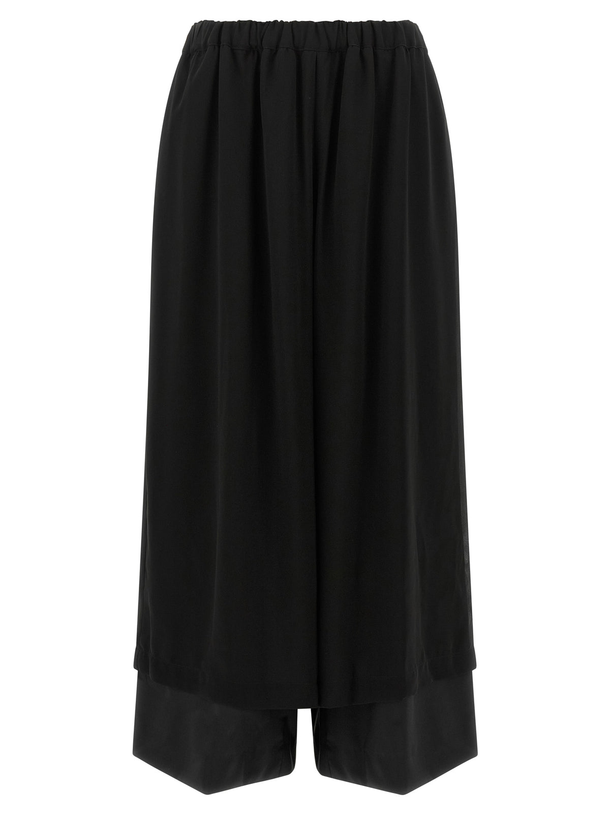 Comme Des Garçons Schwarze Woll-Freizeithose