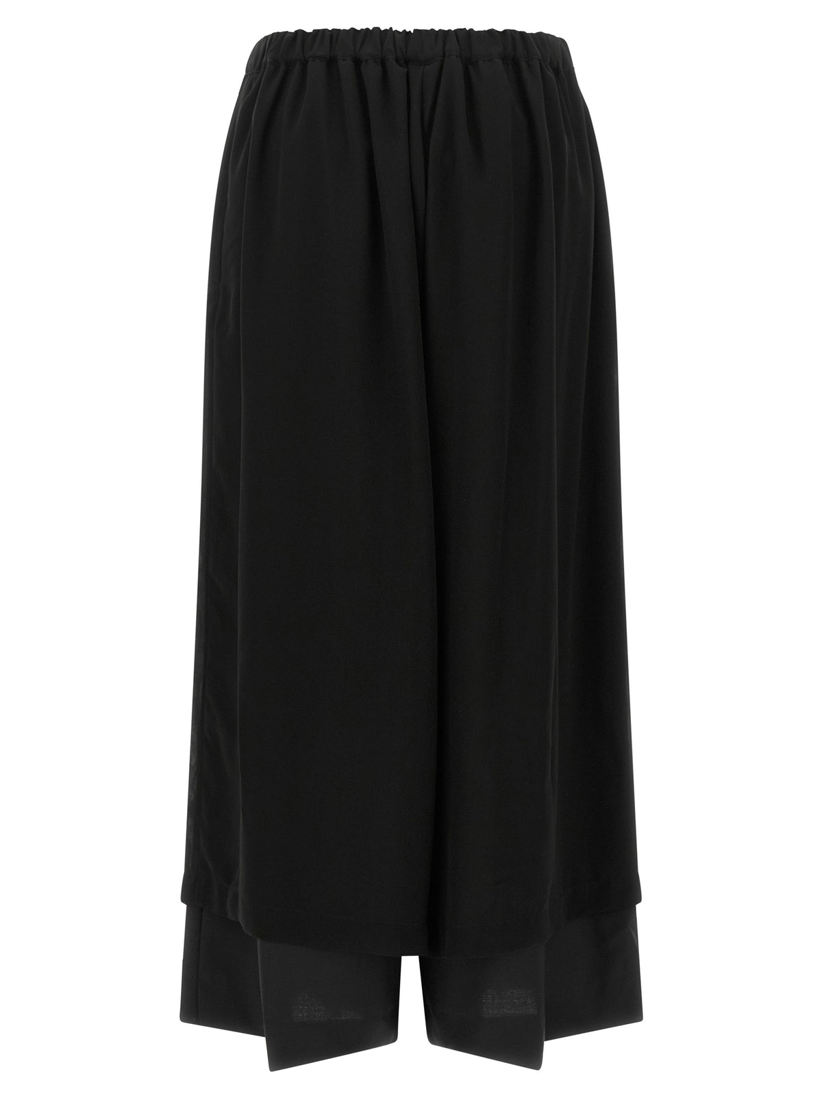Comme Des Garçons Schwarze Woll-Freizeithose