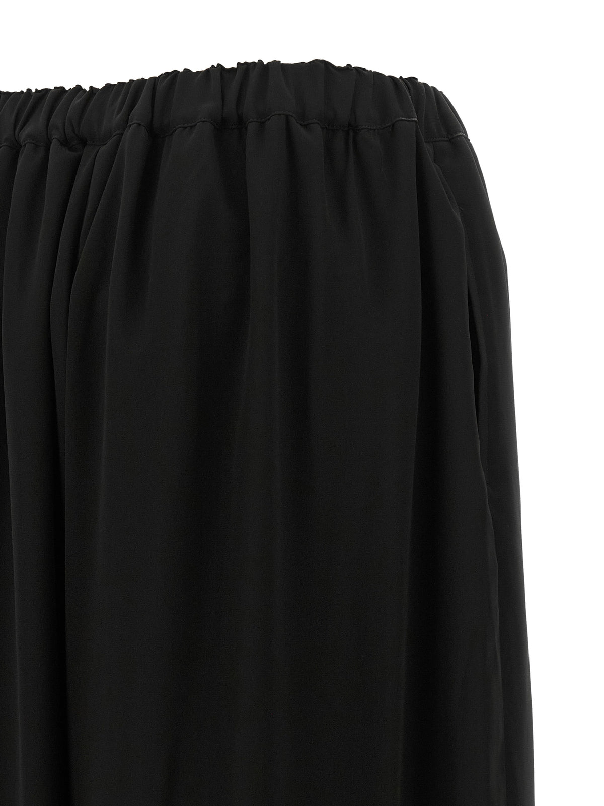 Comme Des Garçons Schwarze Woll-Freizeithose
