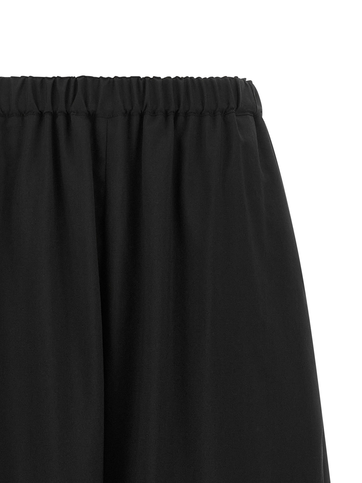 Comme Des Garçons Schwarze Cropped Hose aus Wolle
