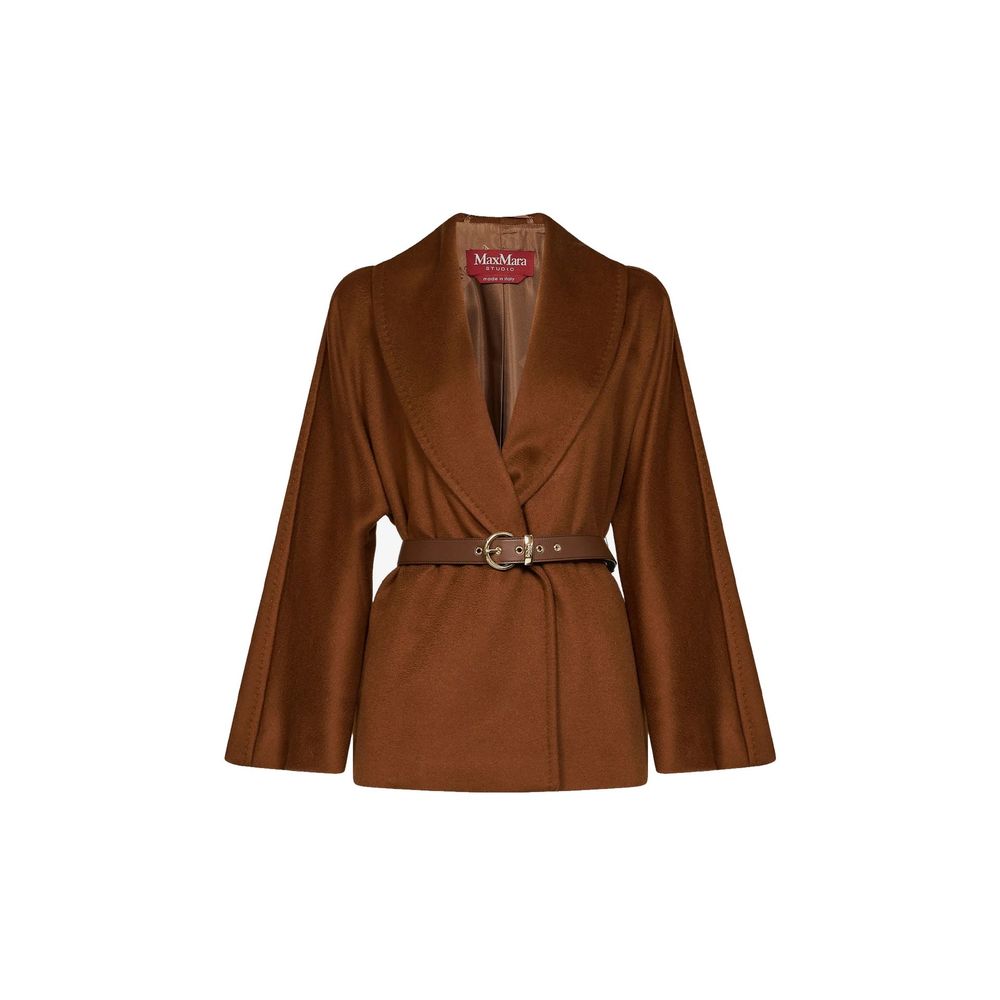 Max Mara Brauner Jackett aus Schurwolle
