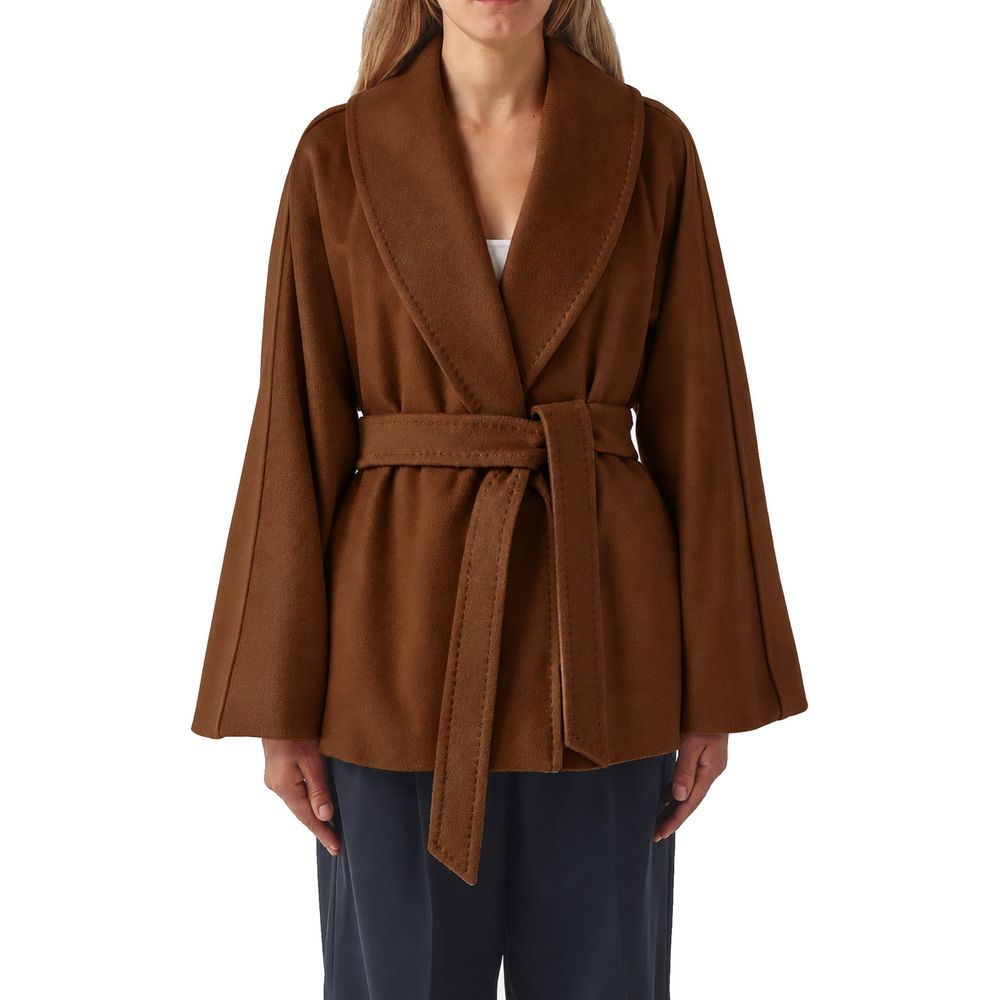 Max Mara Brauner Jackett aus Schurwolle