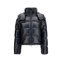 Moncler Schwarze Daunenjacke aus Gänsedaunen, durchgehend