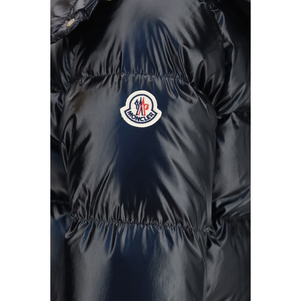 Moncler Schwarze Daunenjacke aus Gänsedaunen, durchgehend