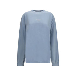 Alexander Wang Blaues Baumwoll-Langarmshirt