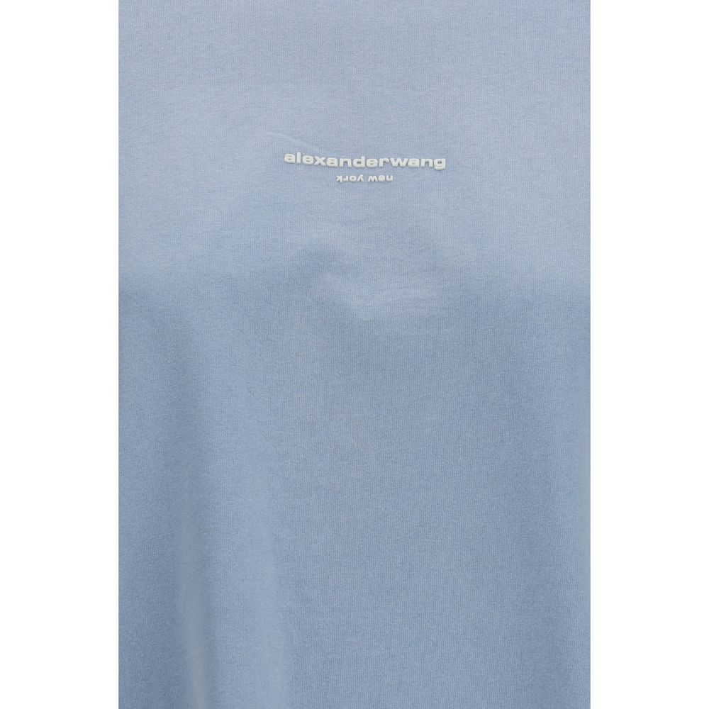 Alexander Wang Blaues Baumwoll-Langarmshirt
