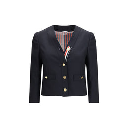 Thom Browne Blaue Jacke aus Lammwolle Aries
