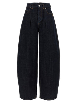 Jacquemus Blaue High-Waist Jeans aus Baumwolle
