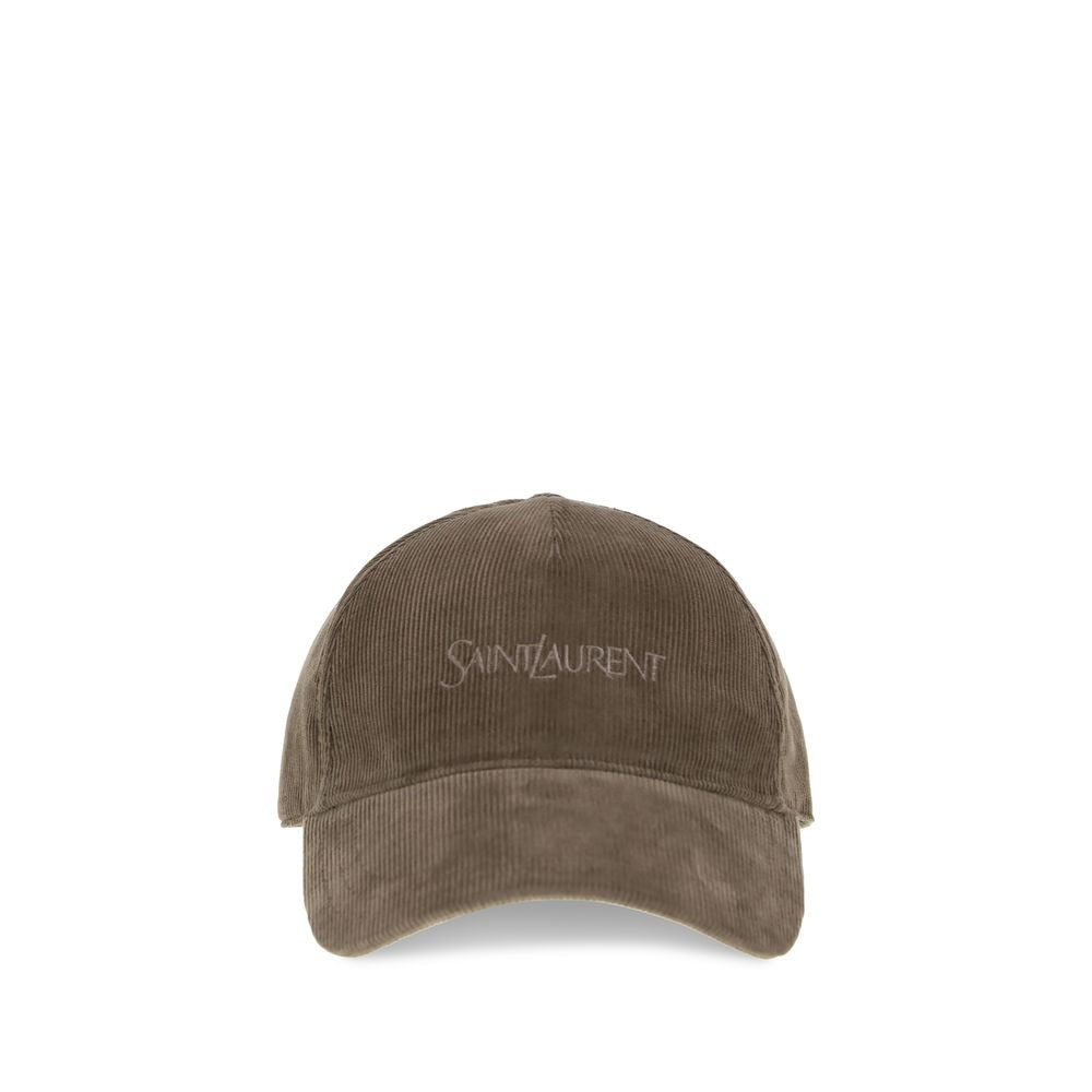 Saint Laurent Zweifarbige Baumwollkappe (Baseball Cap)