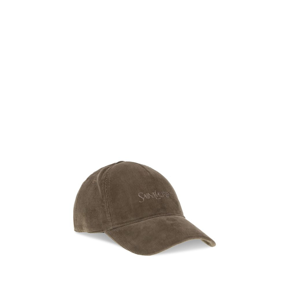 Saint Laurent Zweifarbige Baumwollkappe (Baseball Cap)