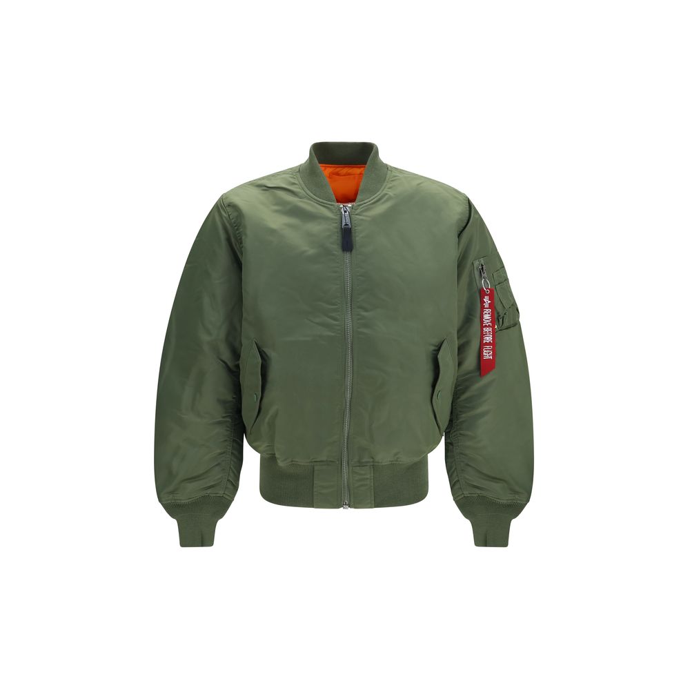 ALPHA INDUSTRIES Zweifarbige Nylon-Bomberjacke